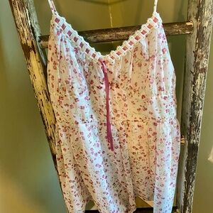 Floral Print Women's Romper